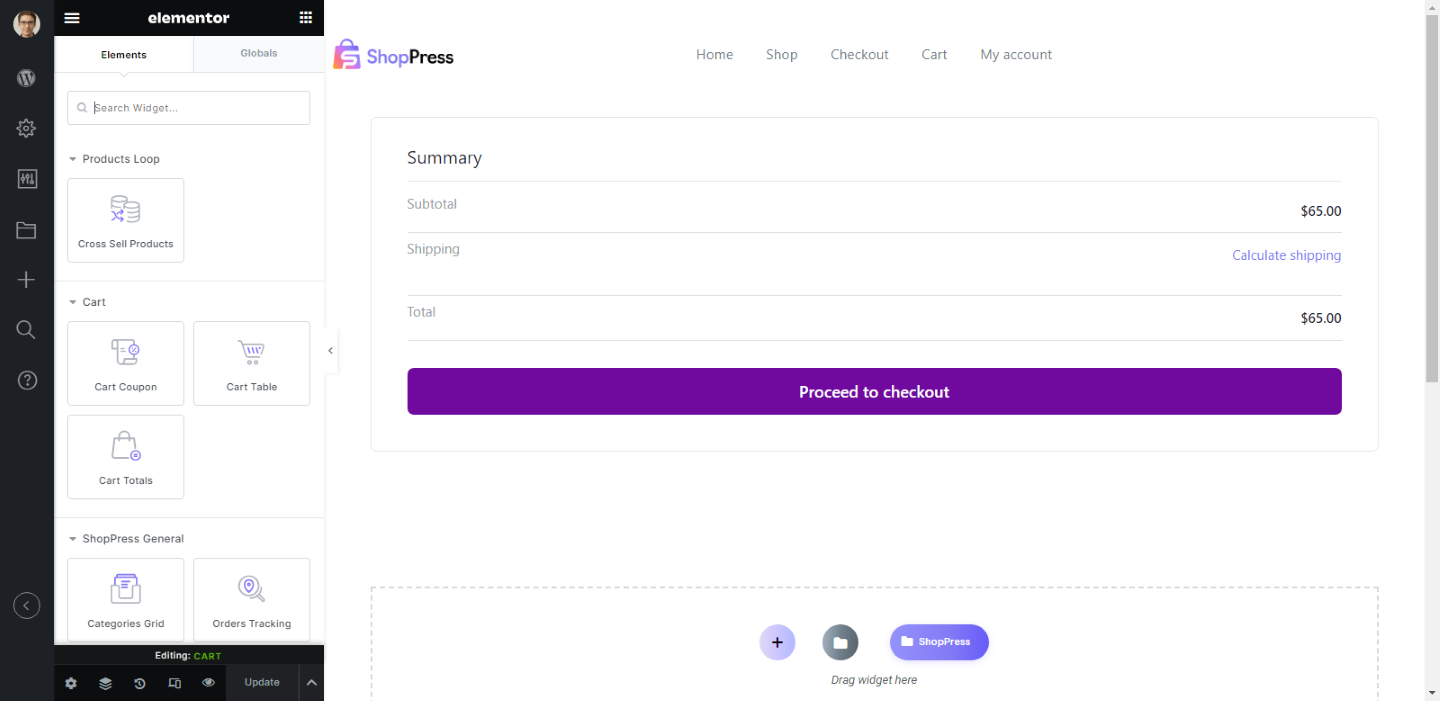 WooCommerce Cart Page