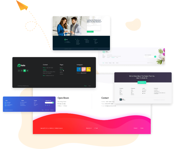 Kata Theme Footer Builder