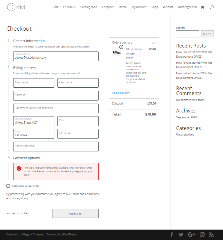 How to Design a Checkout Process Navigation Menu in Divi