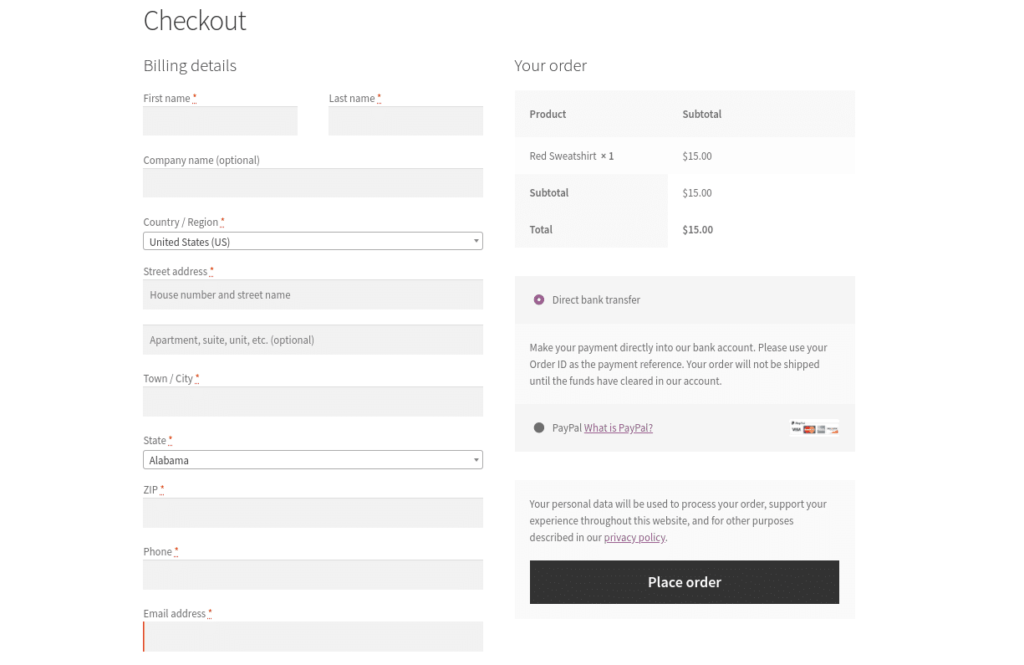 How to customize WooCommerce checkout page