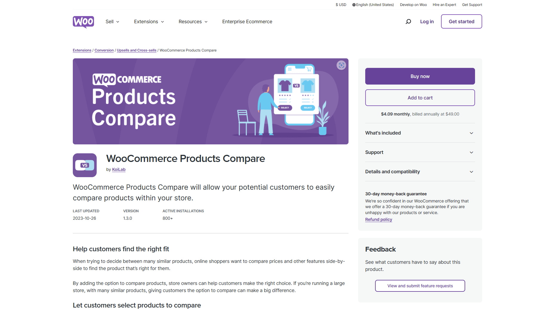WooCommerce Products Compare (Premium Only)
