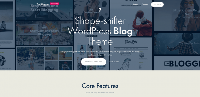 The Blogger WordPress Theme