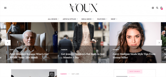 Voux Magazine WordPress Theme